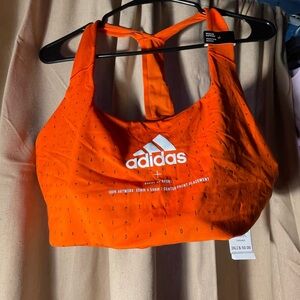 Adidas Bright Orange Activewear Top